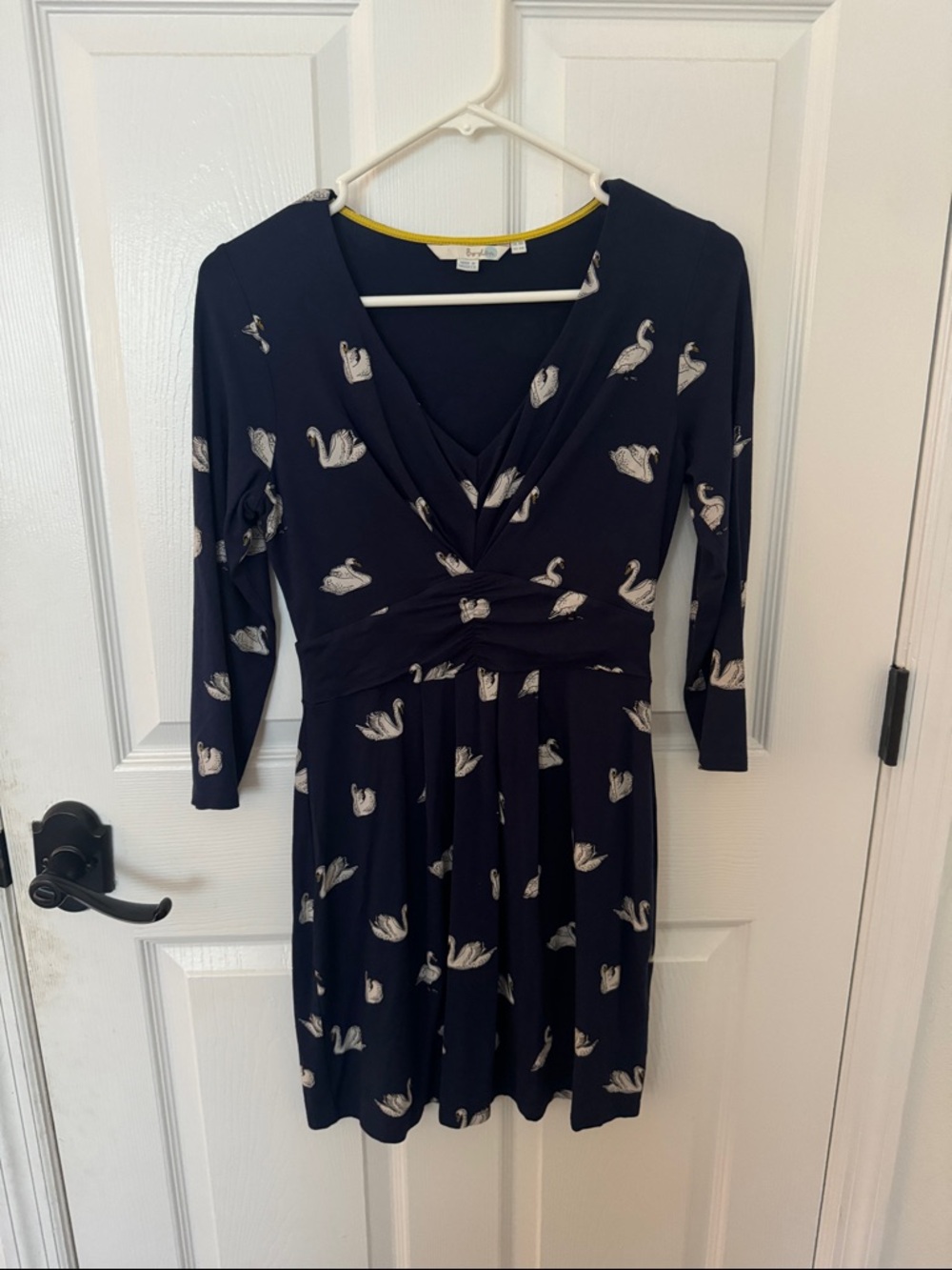 Boden Marion Jersey Tunic Dress swan  4